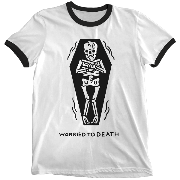 Wicked Clothes Bones Worried To Death Ringer Shirt 4 Wicked Clothes Bones Worried To Death Ringer Shirt